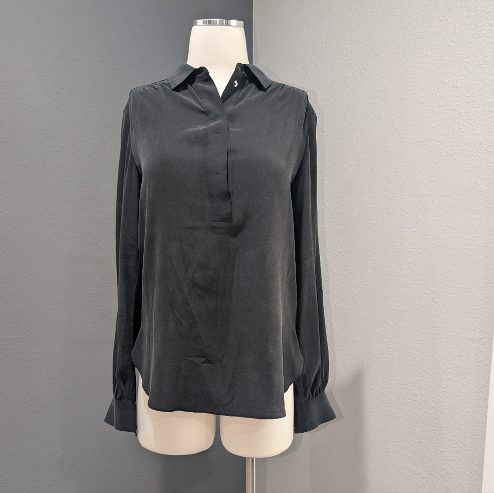 Reiss Silk Black Blouse Size 4